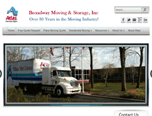 Tablet Screenshot of broadwaymovers.com